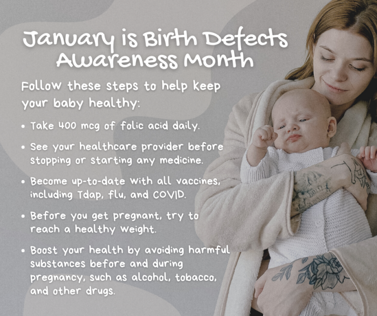 January is National Birth Defects Prevention Month Wyandot County
